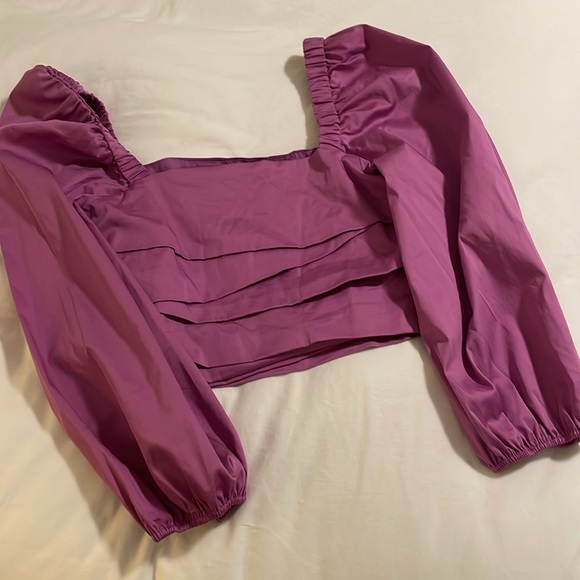 NWT Veronica Beard Kayla puff sleeve top - Picture 8 of 12